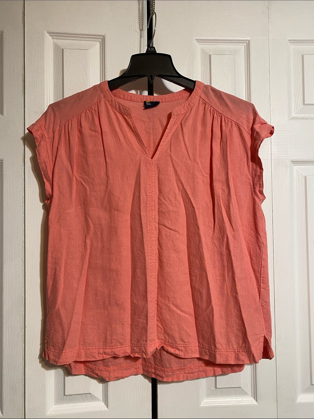 Splendid lightweight linen blend top shirt blouse size XL